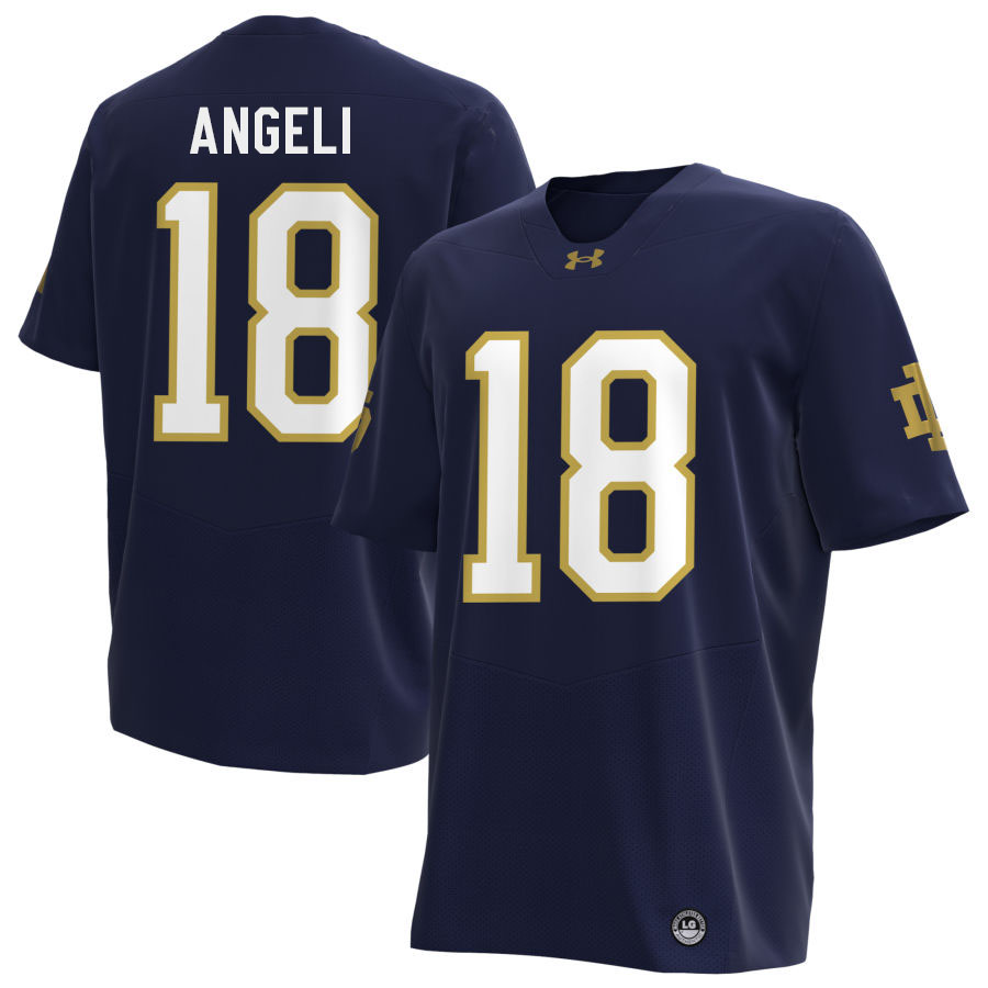 Steve Angeli Notre Dame Jerseys, UND Fighting Irish College Football Apparels Stitched-Navy